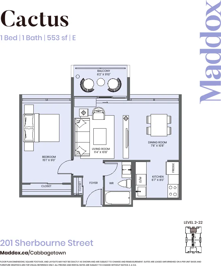 Cactus floor plan