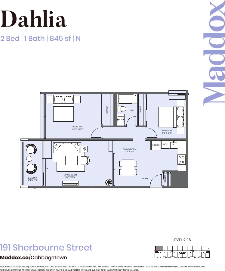 Dahlia floor plan