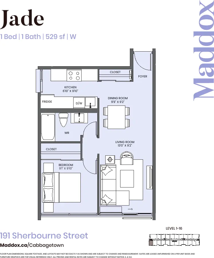 Jade floor plan