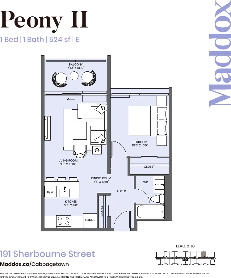 Peony II floor plan