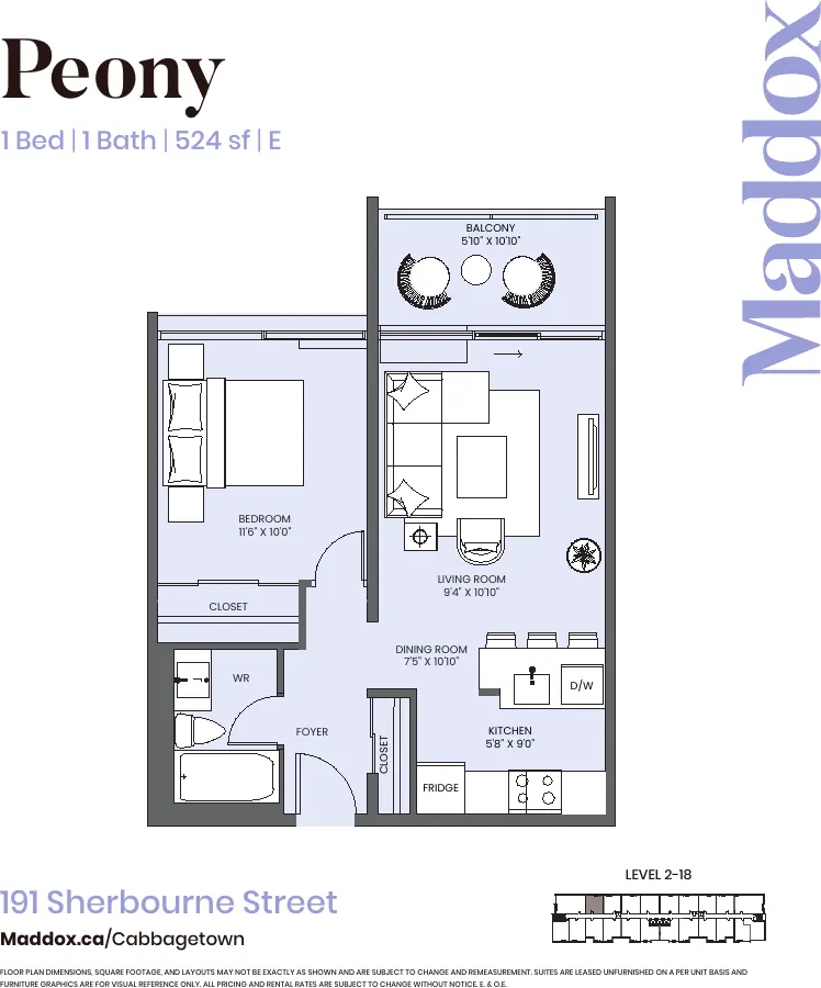 Peony floor plan