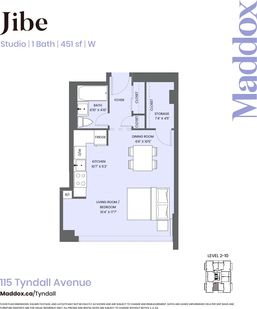 Jibe floor plan