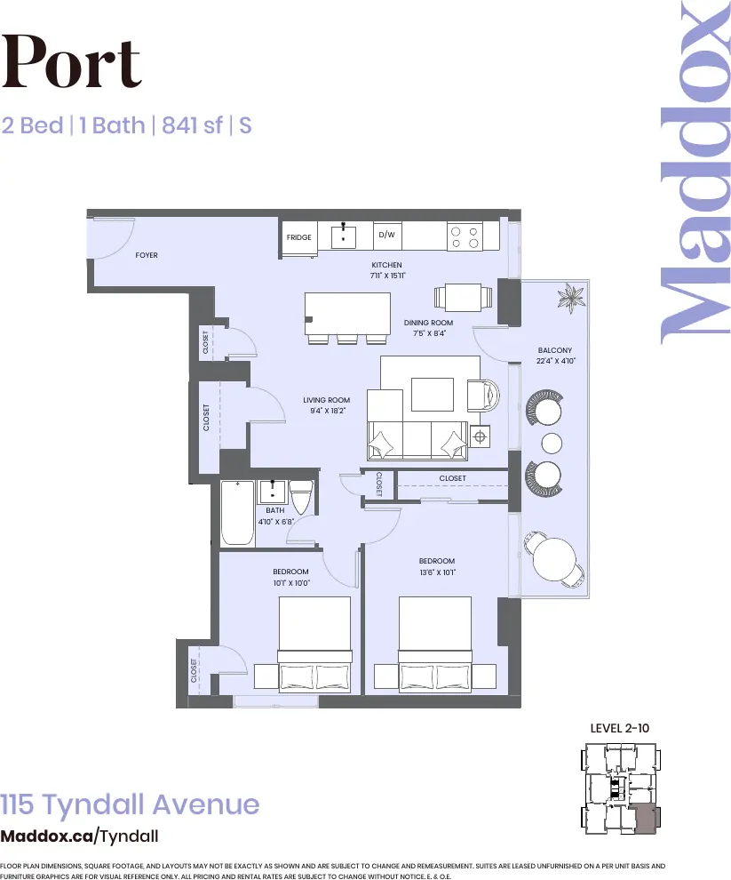 Port floor plan