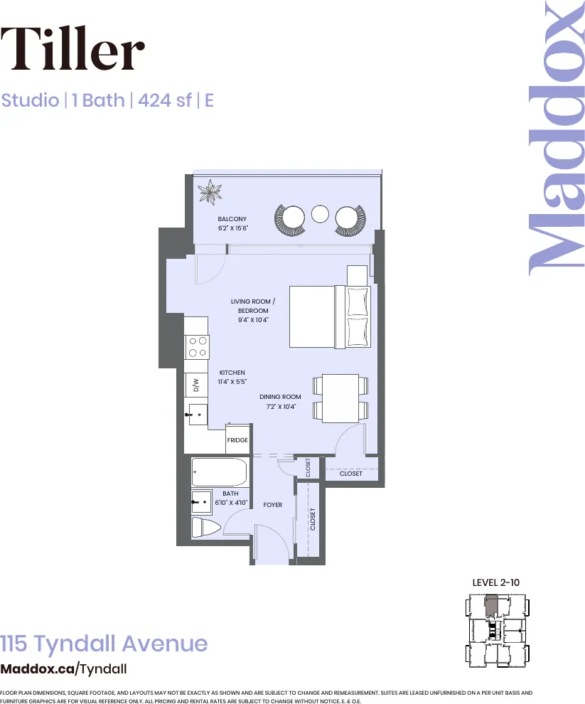Tiller floor plan