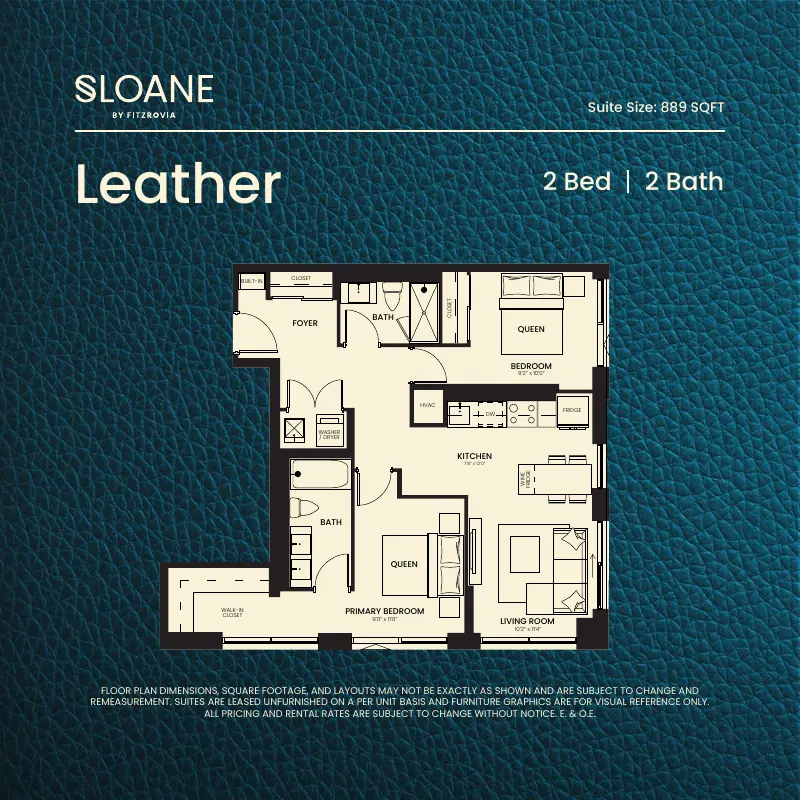 Leather floor plan