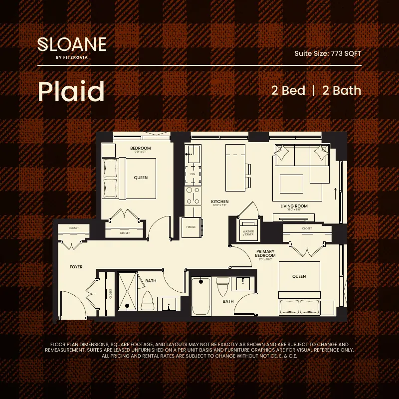 Plaid floor plan