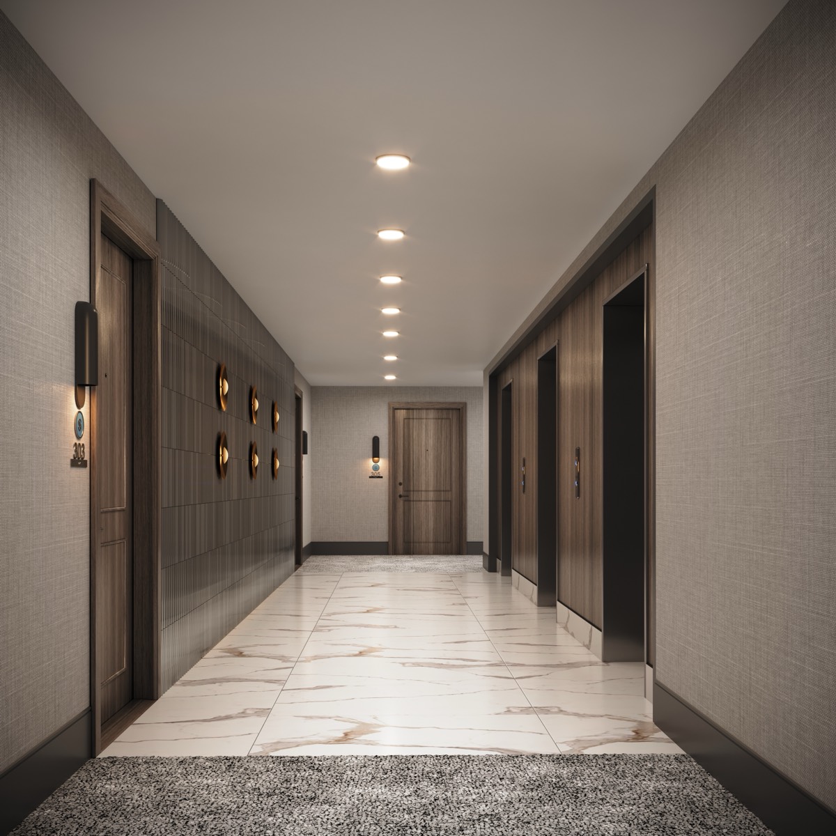 Tower B Corridor